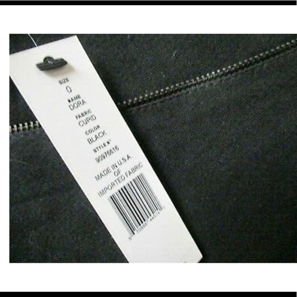 Theory $295 Bodycon Zipper Accent Mini Dress 0 Black Dress - Picture 15 of 16